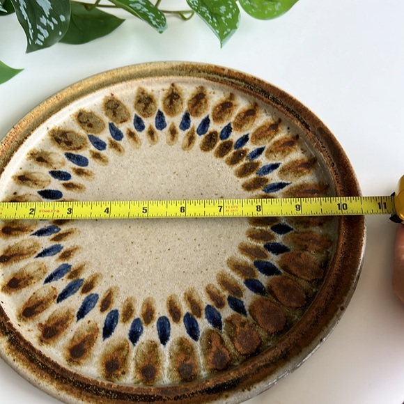 Vintage Handmade Pottery Plate Signed Ria - Picture 12 of 13